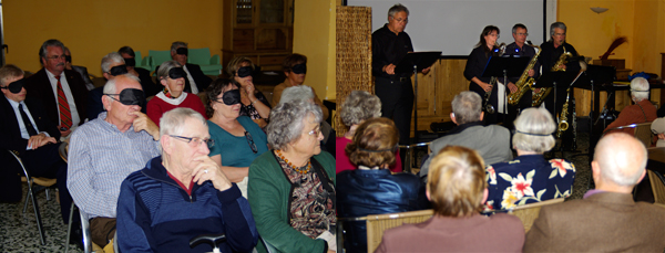 Les spectateurs et musiciens du contemusical .