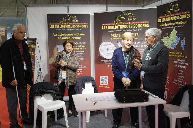 Le stand de la Bibliothèque Sonore 04 au Salon AUTONOMIC Méditerranée 2018