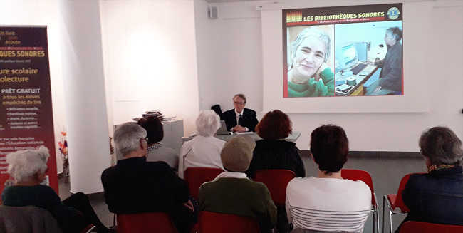 Vue du public à la réunion annuelle de la Bibliothèque Sonore 04